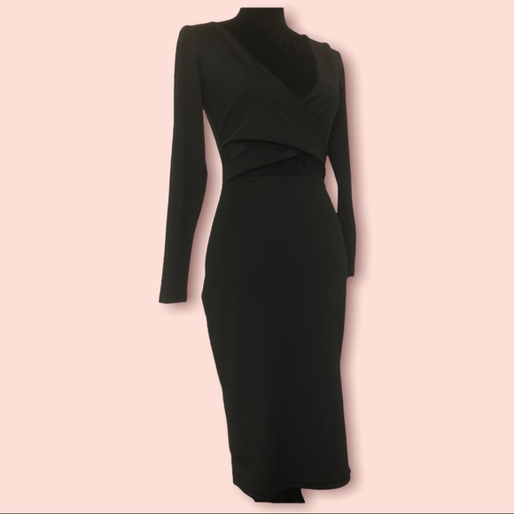 Dresses & Skirts - Long sleeve cross front dress